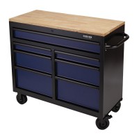 BUNKER® Workbench Roller Tool Cabinet, 7 Drawer, 41\", Blue £790.00